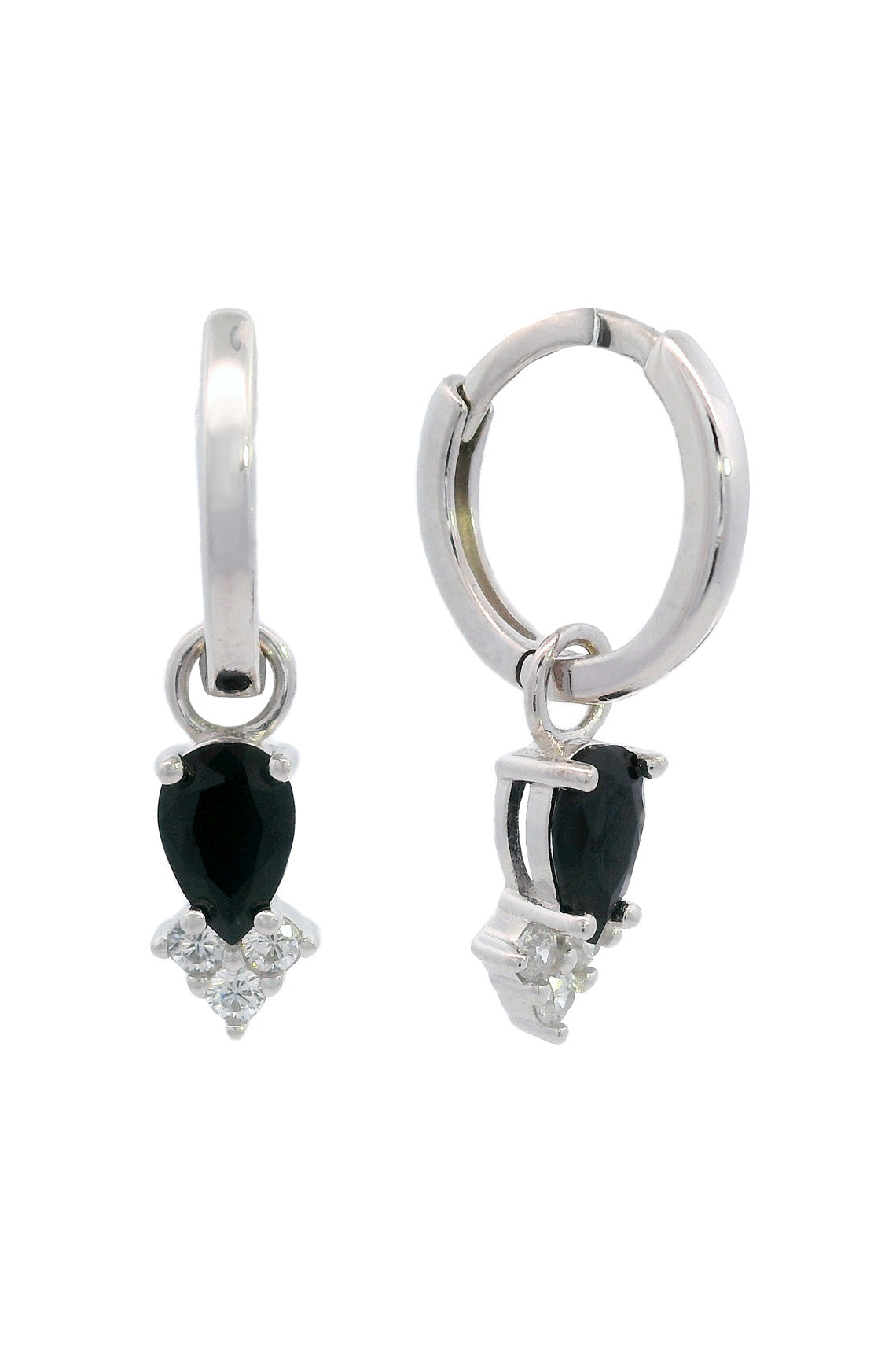 GEORGINI Midnight Velvet Asteria Hoop Earrings